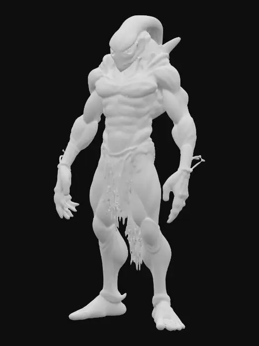 3D model for ancient alien titan, extremely detailed, high sharp resolution texture, hyperrealistic, epic stance