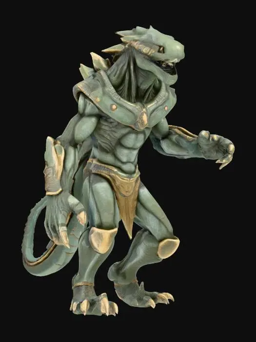 3D model for ancient alien titan, extremely detailed, high sharp resolution texture, hyperrealistic, epic stance