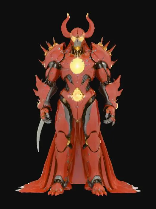 3D model for chrono tyrant; imposing humanoid figure partially mechanical, partially crystalline, body fractured by streams of distorted time; one arm fused into a massive temporal gauntlet with glowing hourglass core, the other holding a fractured blade bending light; head crowned with shifting metallic spikes, face masked with a mirrored plate reflecting countless timelines; fragments of broken clockwork and glowing gears orbit around the figure; mantle flowing like liquid glass, constantly shifting; aura temporal, regal and terrifying, bending reality itself; extremely detailed, high resolution texture, epic stance; color scheme silver, deep blue, glowing cyan and golden accents; #villain#