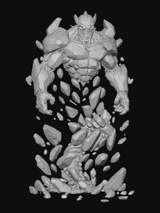3D model for Stone Titan Emergence, #villain#