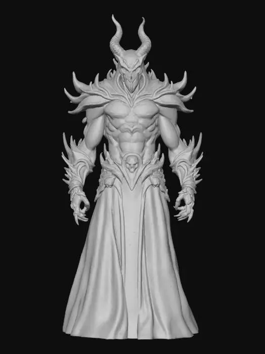 3D model for fantasy elemental, the entire body is randomly placed stones in space and form his body, the individual stones do not touch, but are connected by glowing energy, the individual stones have various disparate shapes, the stone that forms the head has a menacing face with glowing eyes, extremely detailed, high resolution texture, epic stance, #villain#