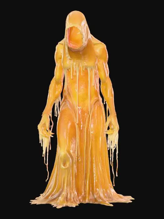 3D model for fantasy mud elemental, ghostly muddy body partially forming from swirling sludge, flowing and amorphous shape, eerie presence, menacing but mysterious face, surreal proportions, dripping and shifting surface, detailed textures, high sharp resolution, hyperrealistic fantasy style, epic atmosphere, #villain#