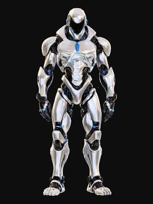 3D model for sci-fi morphed cyborg from dead space, extremely detailed, hyperrealistic texture, epic stance, #villain#