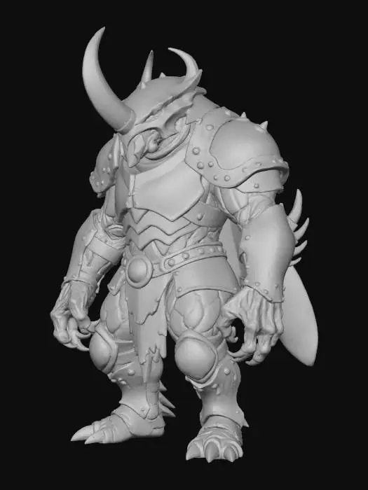 3D model for insect warrior creature armored