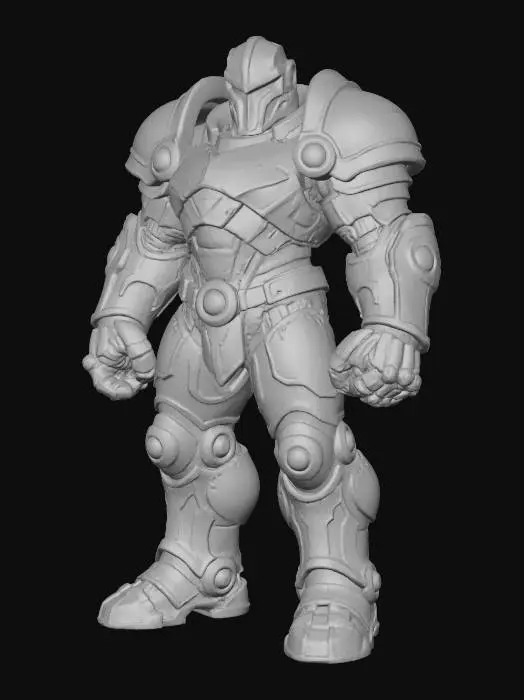 3D model for Cyborg Robotic Titanium Guardian