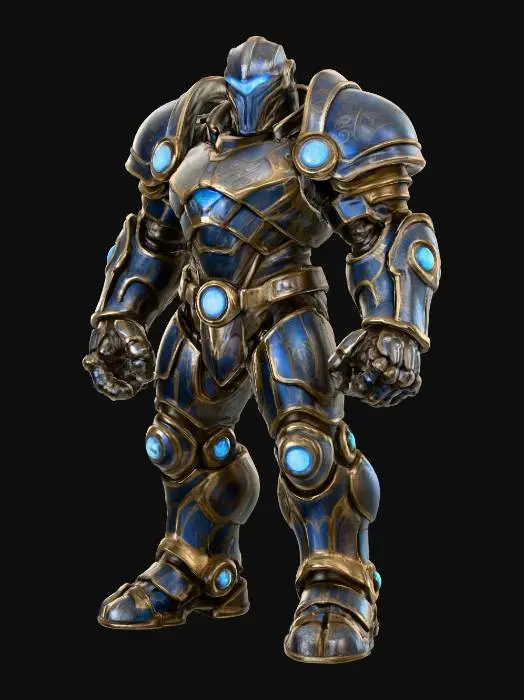 3D model for Cyborg Robotic Titanium Guardian