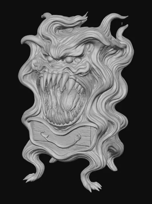 3D model for Roaring Sentinel Nightstand