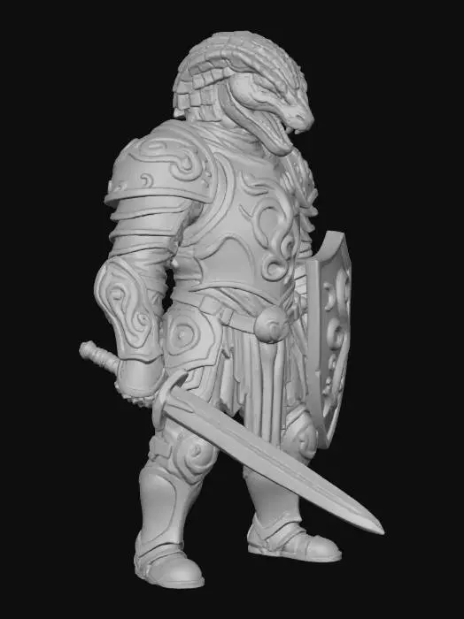 3D model for Snake Knight Defender