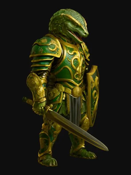 3D model for Snake Knight Defender