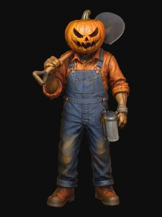 3D model for Pumpkin Gardener, #Halloween2025#
