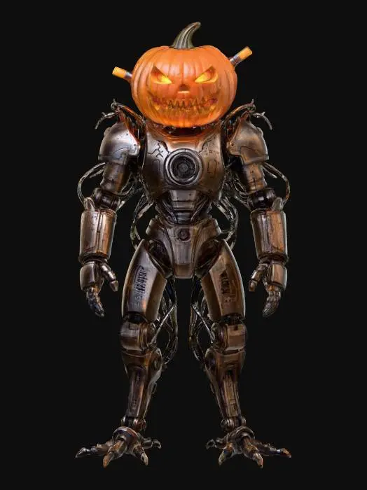 3D model for Newage Pumpkin Mech Warrior, #Halloween2025#