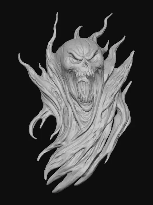 3D model for Spectral Screech Banshee, #Halloween2025#