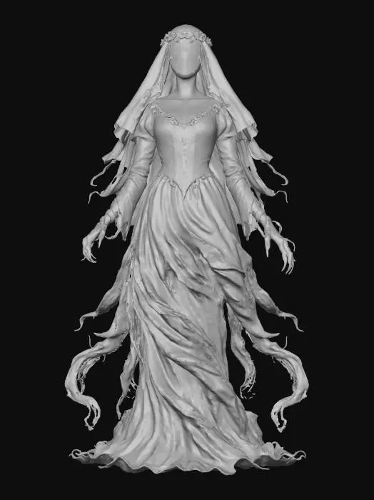 3D model for Spectral Bride, #Halloween2025#