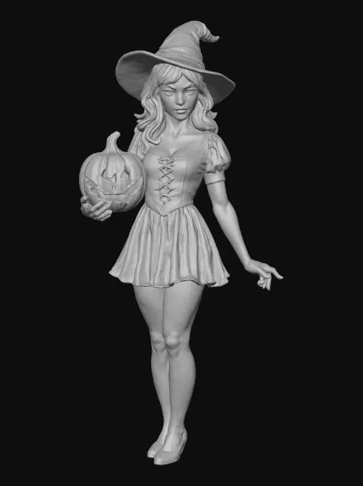 3D model for Witchy Pumpkin Statue, #Halloween2025#