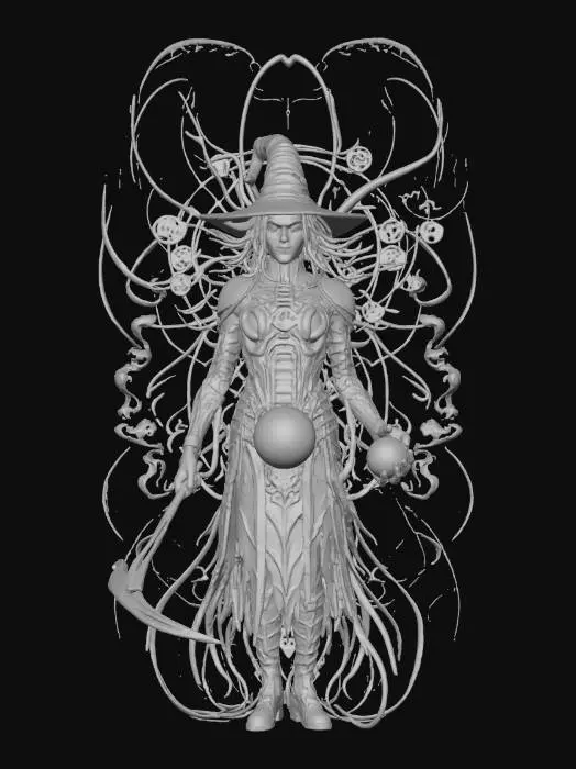3D model for Neuro Witch, #Halloween2025#