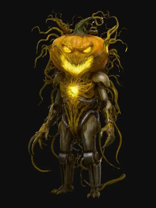 3D model for Bio-Pumpkin Sentinel, #Halloween2025#