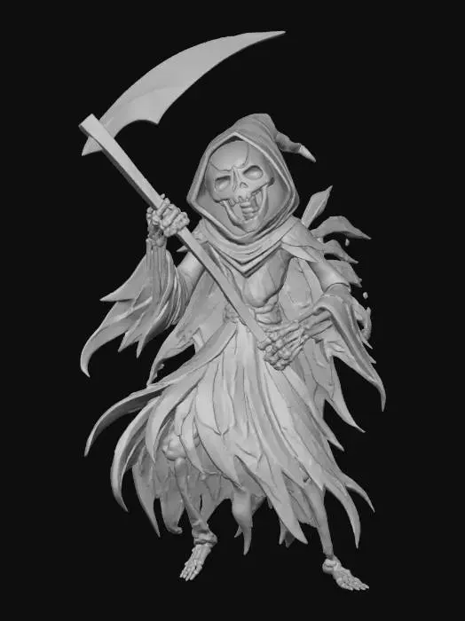 3D model for Grim Reaper Papercraft, #Halloween2025#