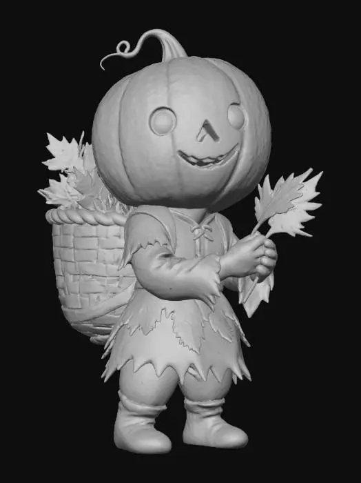 3D model for Autumn Pumpkin Sprite, #Halloween2025#