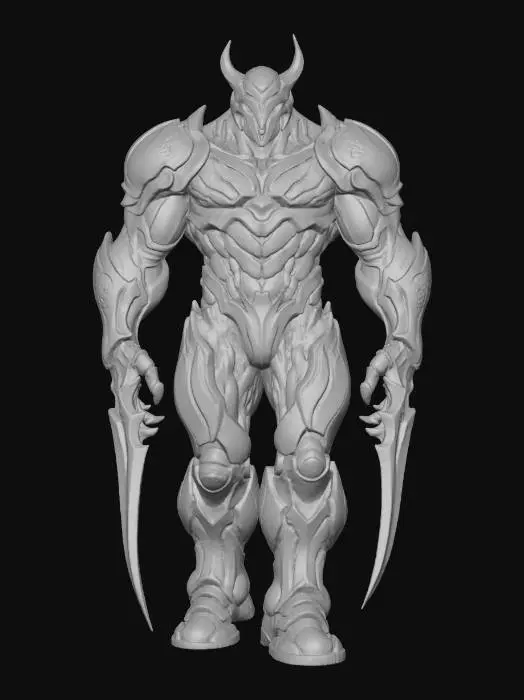 3D model for Cyber Robotic Daemon Warlord