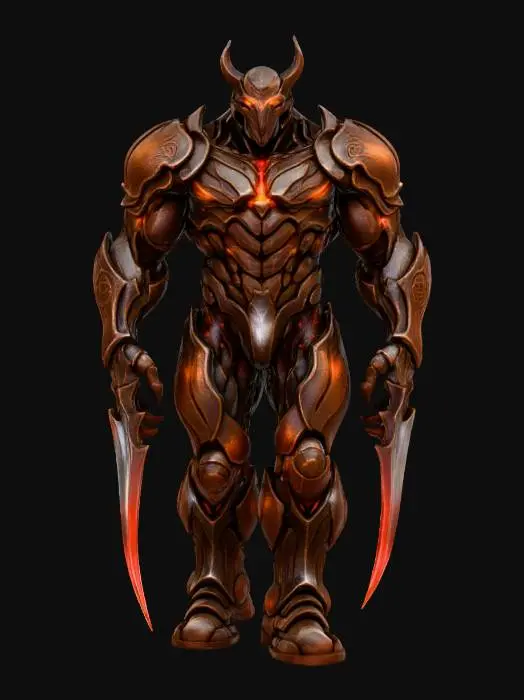 3D model for Cyber Robotic Daemon Warlord