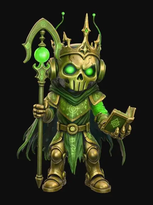 3D model for Lich Mini-Bot, #Halloween2025#