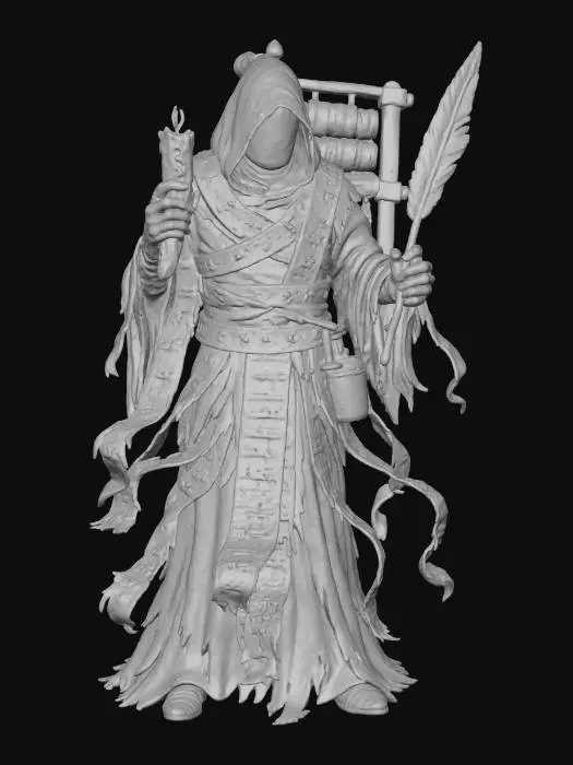 3D model for Flesh-Scroll Archivist