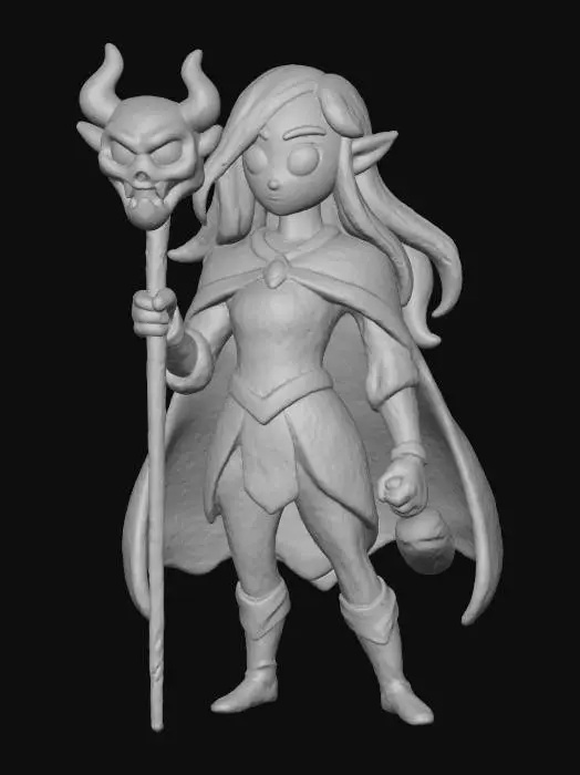 3D model for Female Demon Hunter