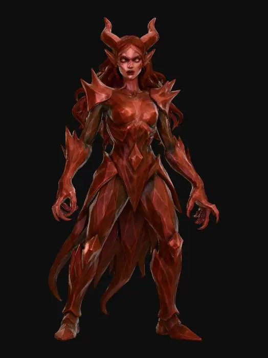 3D model for Crystaline Infernal Vanguard