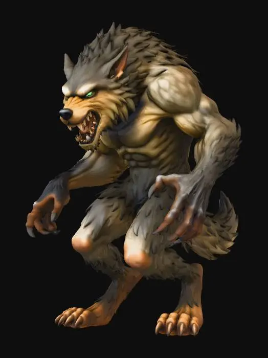 3D model for Lunar Werewolf Berserker