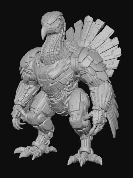 3D model for Cyber Turkey Overlord, #Thanksgiving#