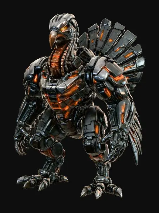 3D model for Cyber Turkey Overlord, #Thanksgiving#