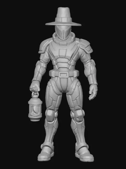 3D model for Cyber Futuristic Colonist, #Thanksgiving#