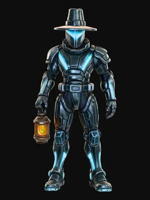 3D model for Cyber Futuristic Colonist, #Thanksgiving#