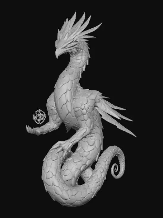 3D model for Quantum Feast Basilisk, #Thanksgiving#