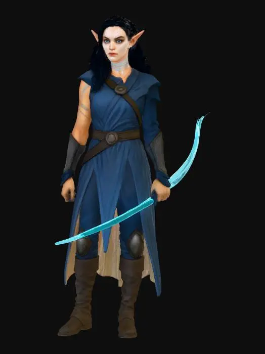 3D model for Female Hunter Mara Silvyr
