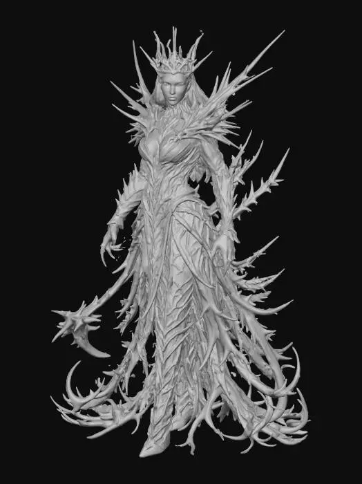 3D model for Thorn Necro Queen