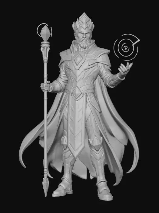 3D model for Cyber Futuristic Quantum Arcanist