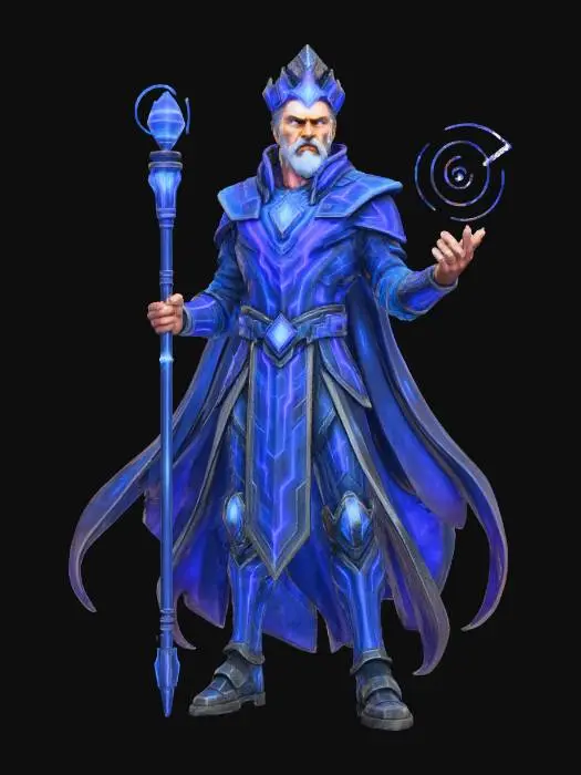 3D model for Cyber Futuristic Quantum Arcanist