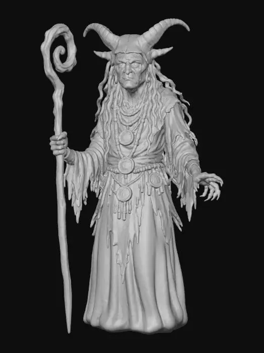 3D model for Female Plague Oracle