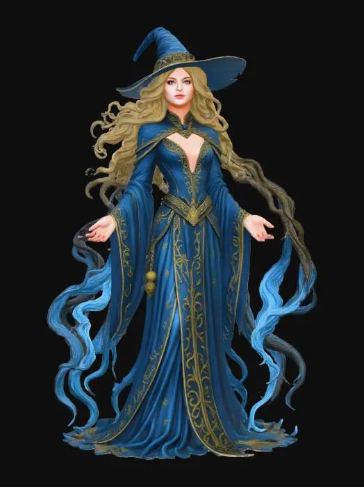 3D model for Female Enchanted Wind Sorceress
