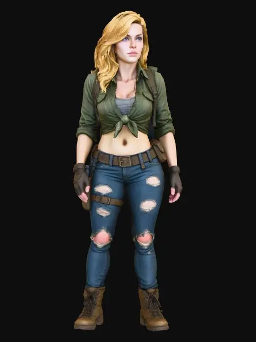 3D model for Female Adventurous Explorer