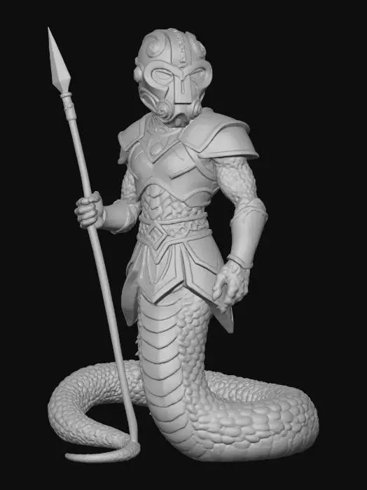 3D model for Armored Snake Gladiator