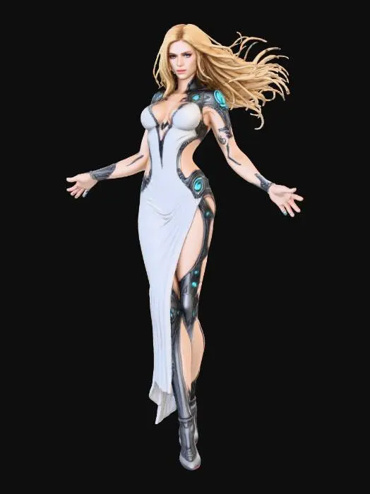 3D model for Female Levitation Guardian