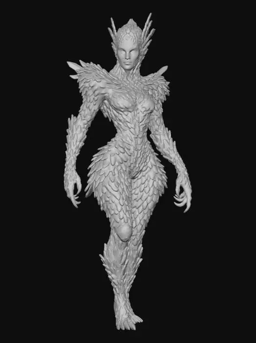 3D model for Queen Shrouded Sentinel