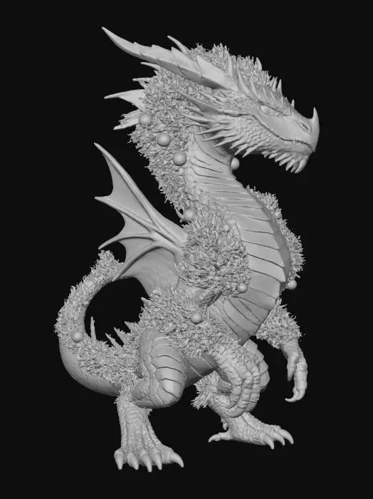 3D model for Evergreen Dragon, #Christmas2025#