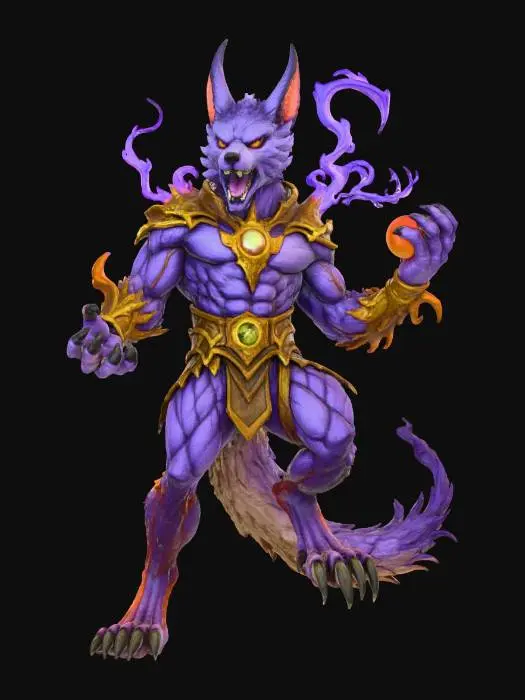 3D model for Mystery Jackal Mage