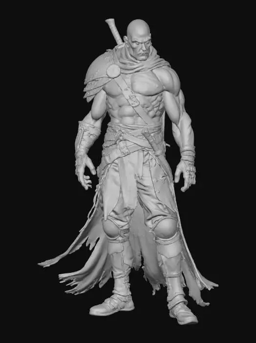 3D model for Warrior of the Shadows