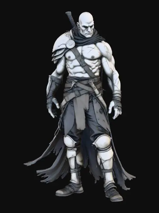 3D model for Warrior of the Shadows