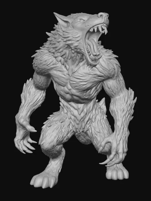 3D model for Werewolf of the Dark Forest