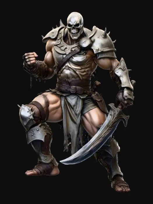 3D model for Skull Warrior